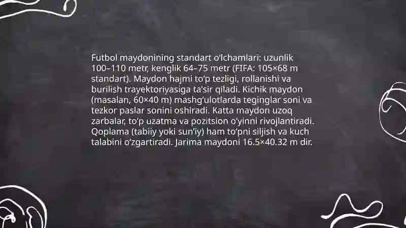 Futbol oʻyin qoidalari. Toʻplar boʻyicha maxsus mashiqlar 3