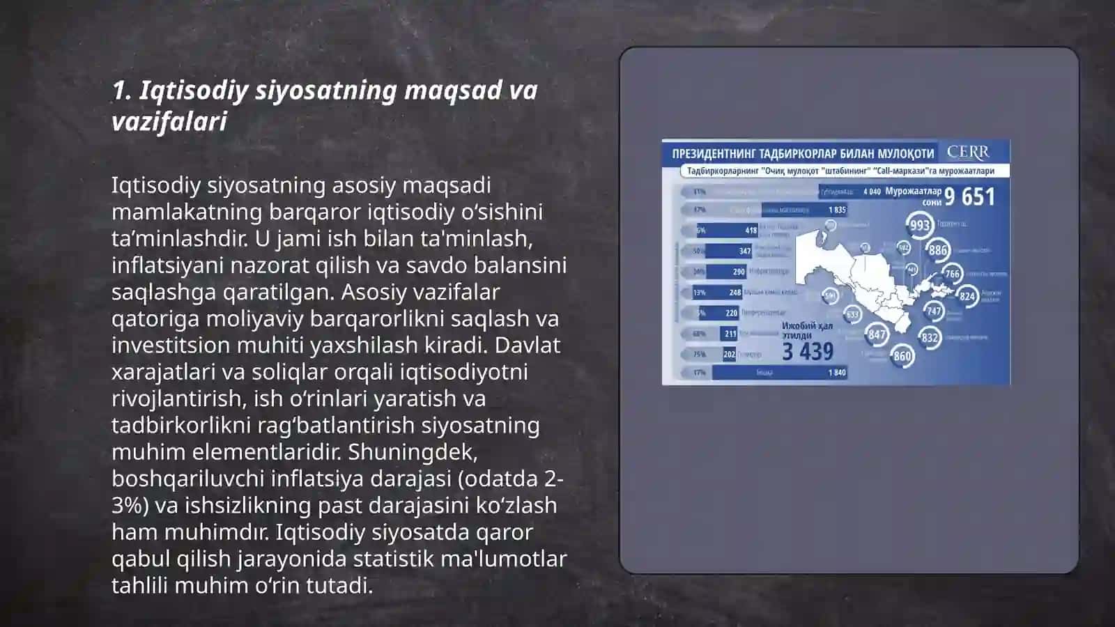 Davlat iqtisodiy siyosatini amalga oshirish mexanizmi 3