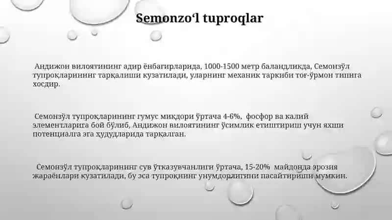 Andijon viloyati tuproqlari geografiyasi 3