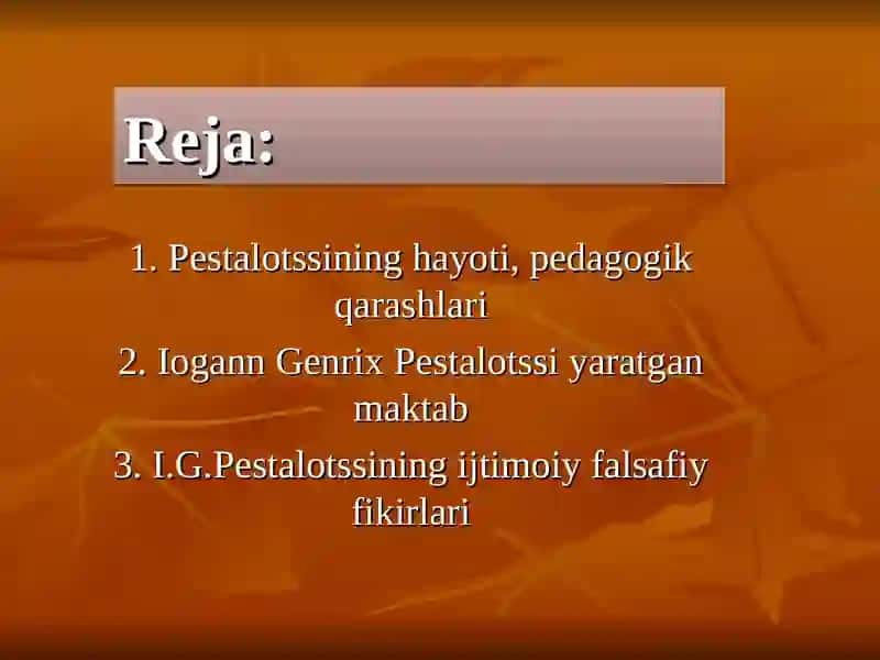 Iogani Genrix Pestalotssining Pedagogik Nazariyasi 3