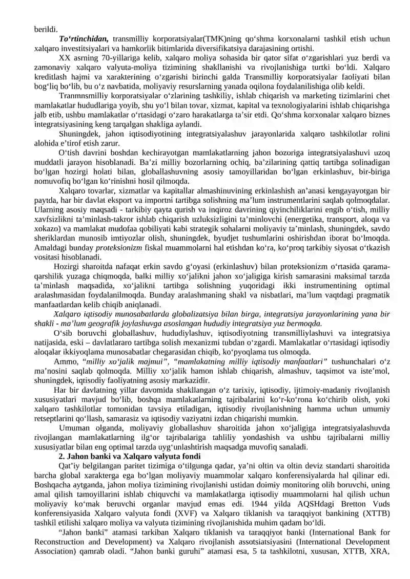 Xalqaro moliya 3