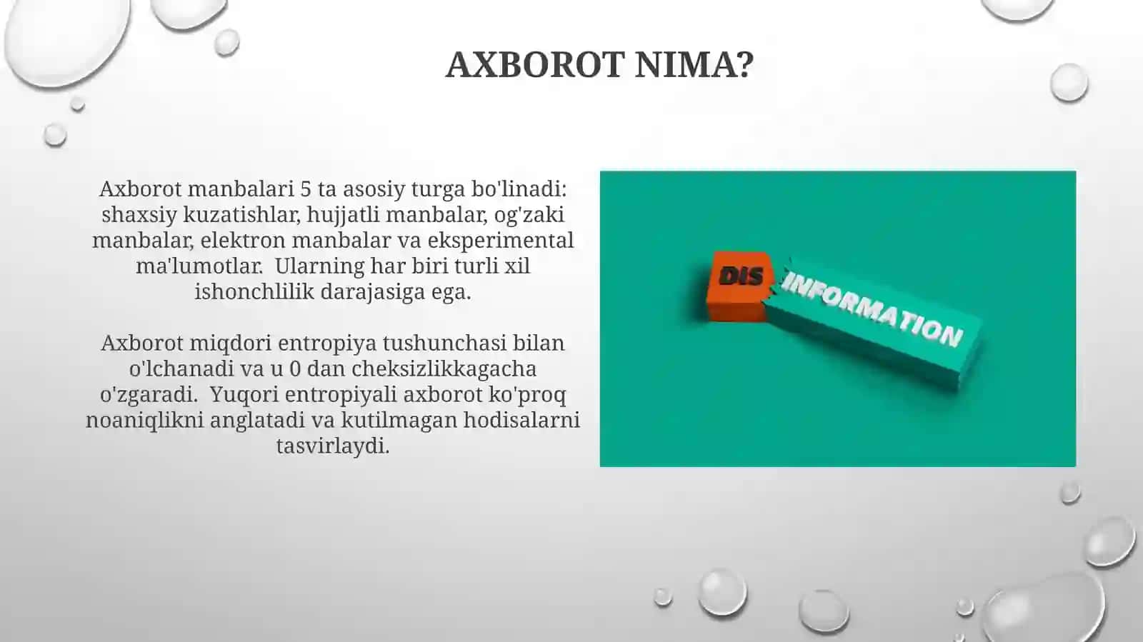 Axborot nima? 3
