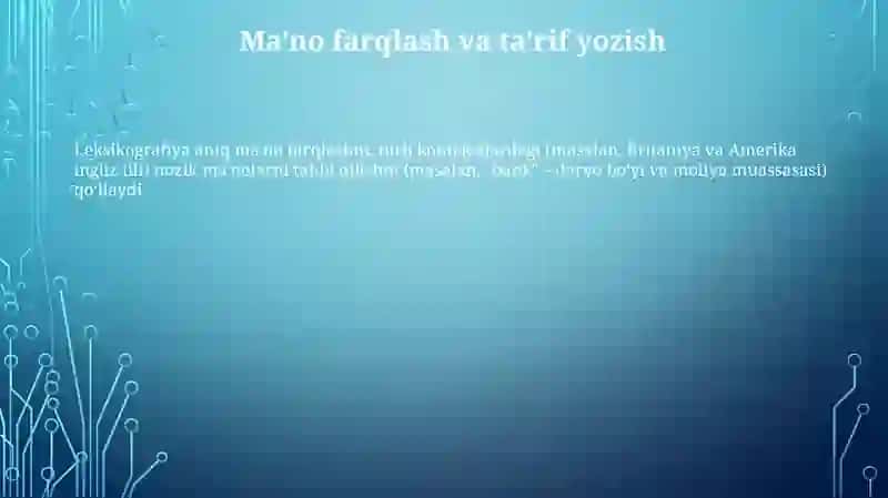Leksikografiyaning 3
