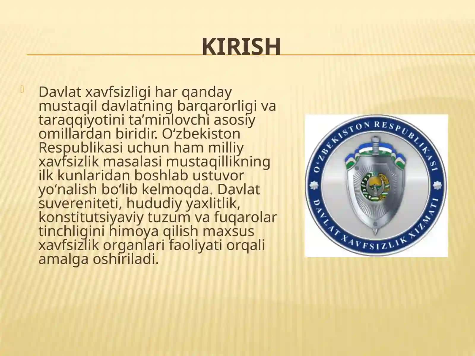O’zbekiston respublikasi davlat xavfsizlik xizmatining rivojlanishi tarixi 3