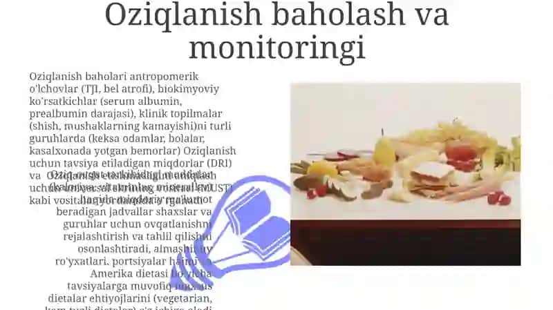Tibbiyotda ovqatlanish nazariyasi.Parxez stollari 3
