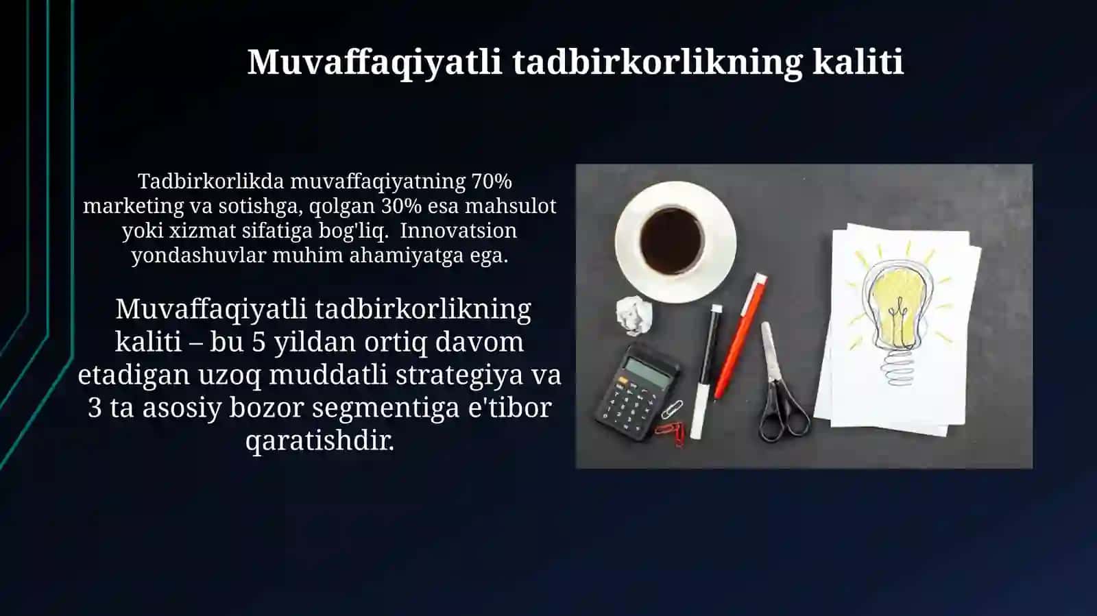 Tadbirkorlik tushunchasi va uning mohiyati 3