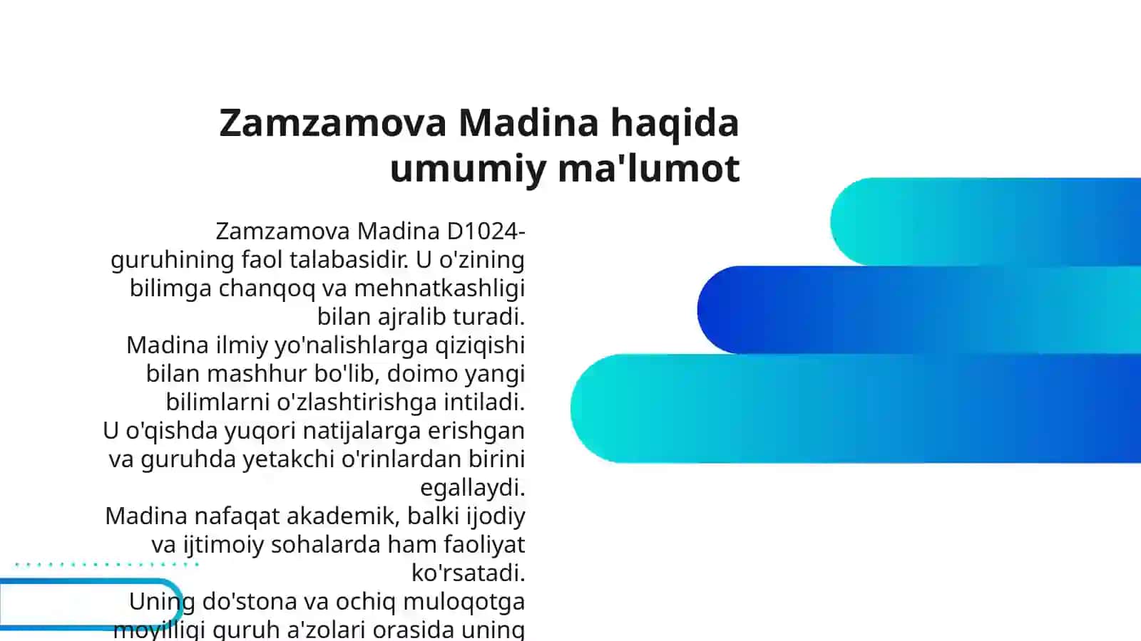 Kelajak rejalari va shaxsiy maqsadlari 3