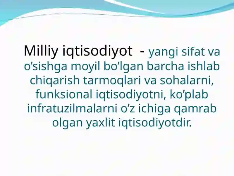 Milliy iqtisodiyot va makroiqtisodiyot ko'rsatkichlari 3