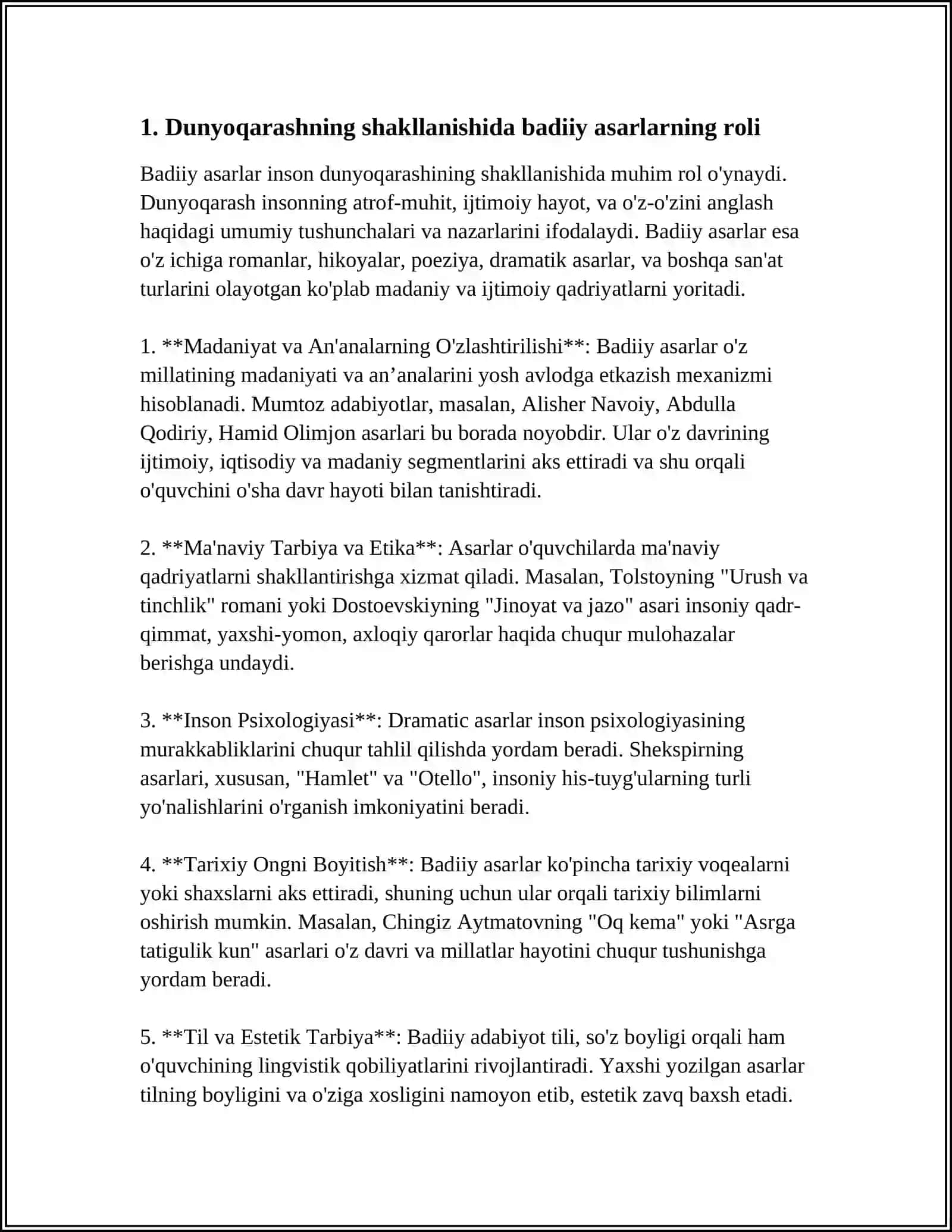 DUNYONI ESTETIK IDROK ETISHDA BADIIY ASARLARNING AHAMIYATI 3