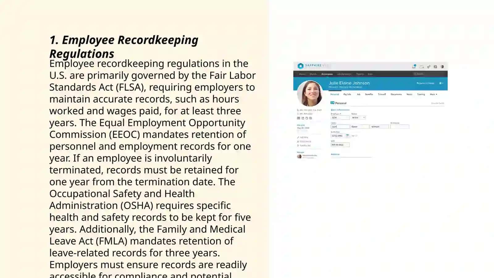 Employee records management 3