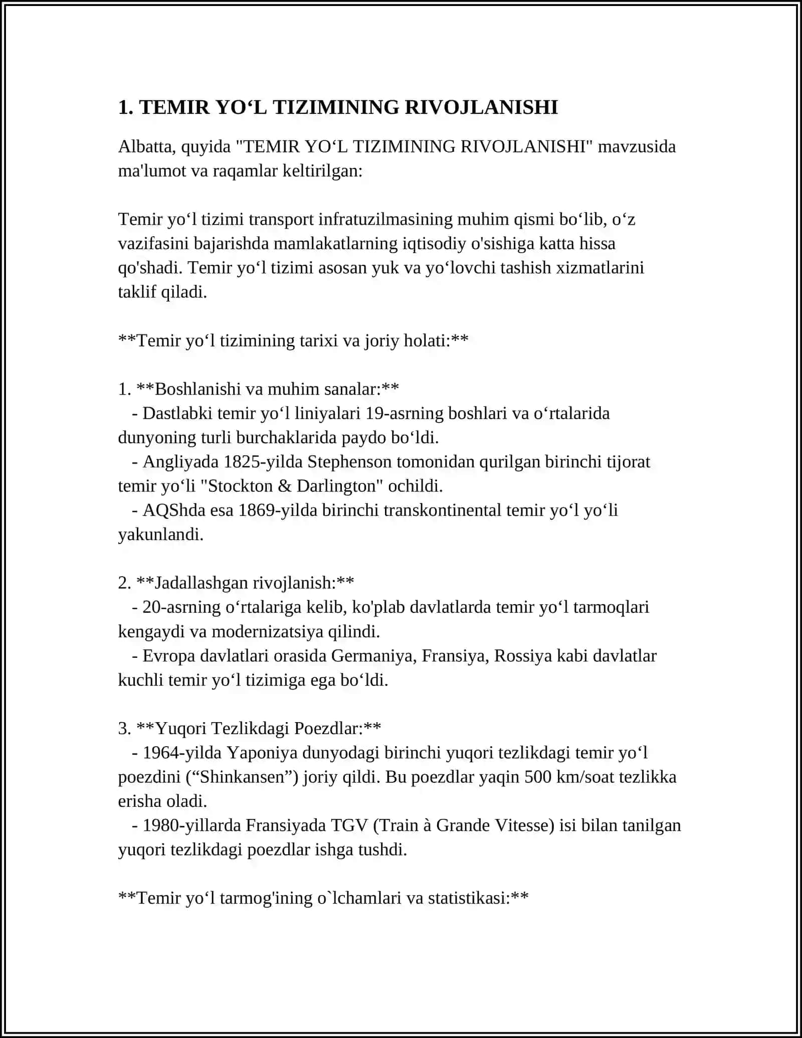 TEMIR YOʻLDA YUK AYLANISHI 3