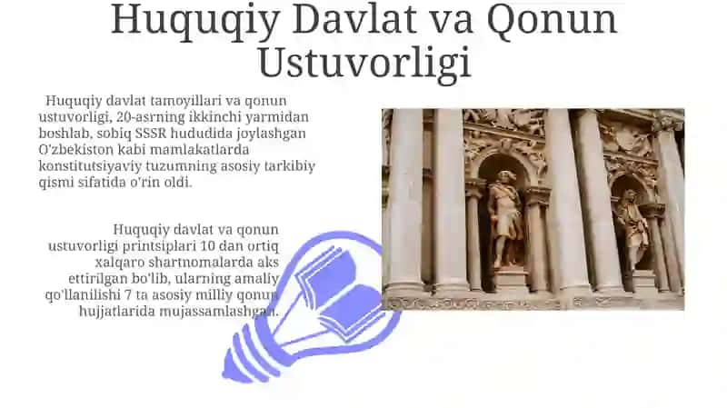 Huquqiy Davlat va Qonun Ustuvorligi 3