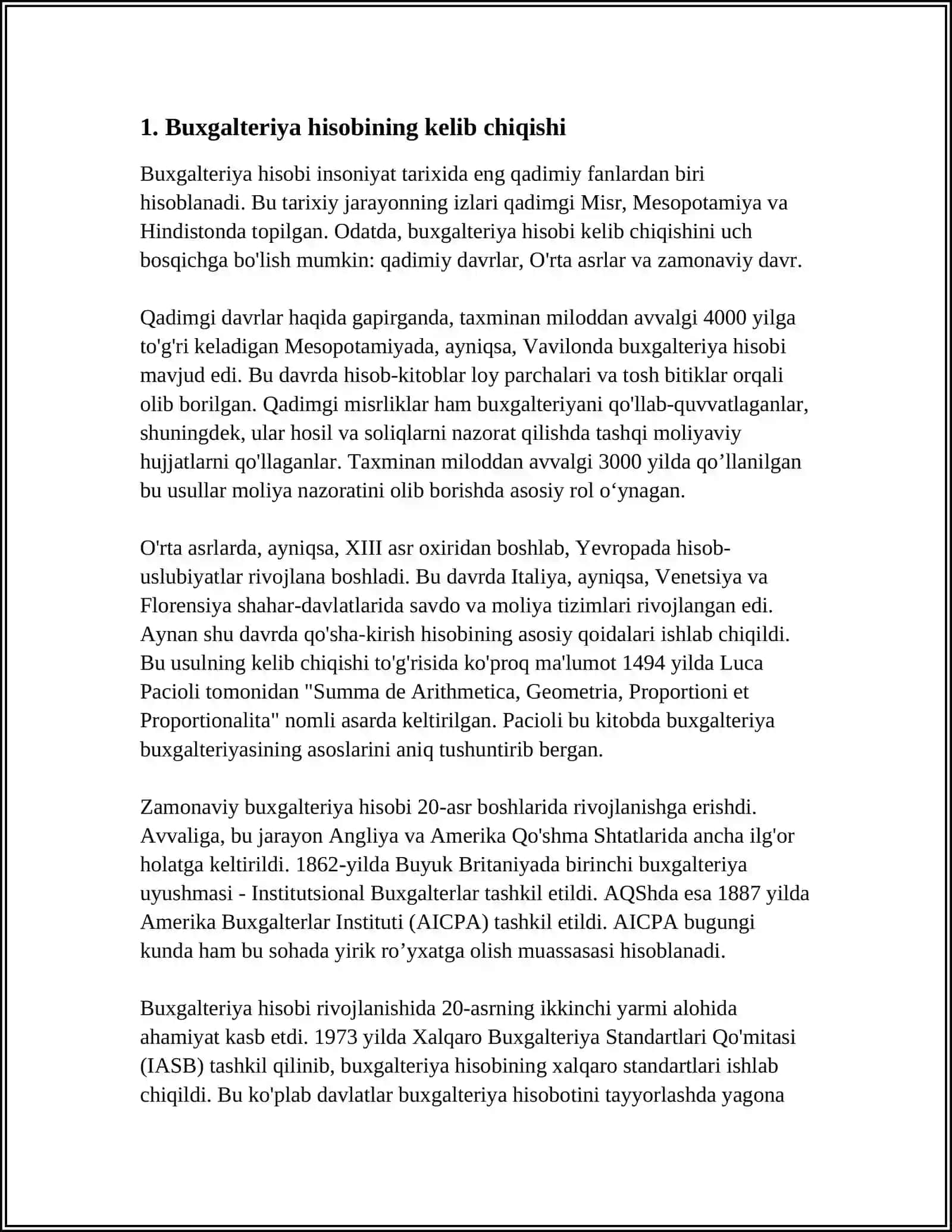 BUXGALTERIYA XISOBINING RIVOJLANISH TARIXI 3