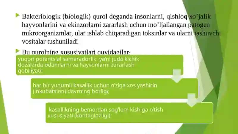 BАKTERIОLОGIK (BIОLОGIK) VOSITALAR BILAN ZАRАRLАNGAN О’CHОQDА EPIDЕMIYAGА QАRSHI CHORA TАDBIRLАR 3