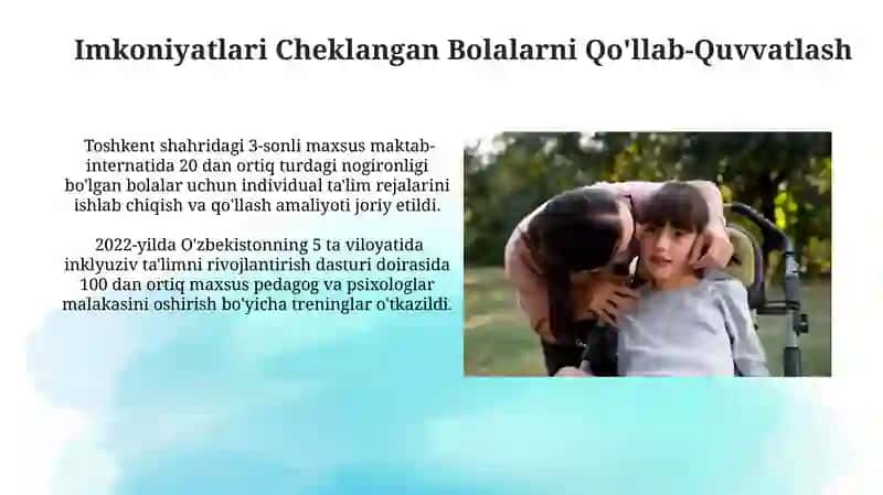 Imkoniyati cheklangan bolalarni inklyuziv ta'lim va tarbiyalash konsepsiyasi 3