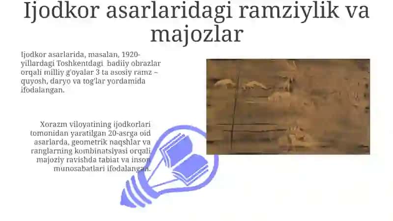 Ijodkor badiiy asarlarida badiiy-estetik ideal talqini 3