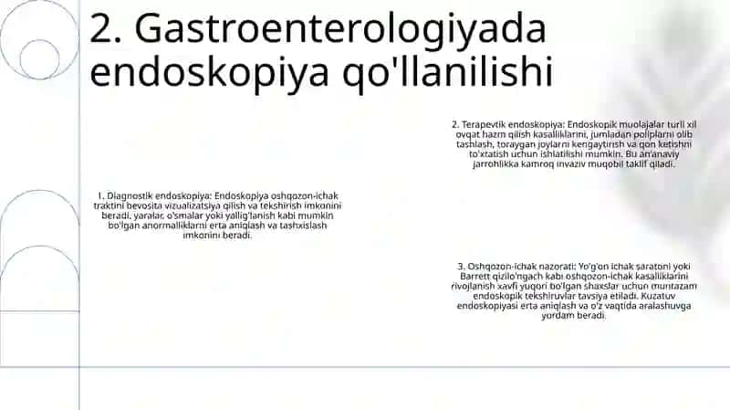 Tibbiyotda Endoskopik Usullarning Qo'Llanishi 3