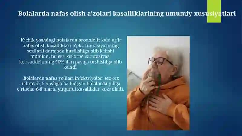 Bolalar nafas olish tizimi kasalliklarining parvarishi 3
