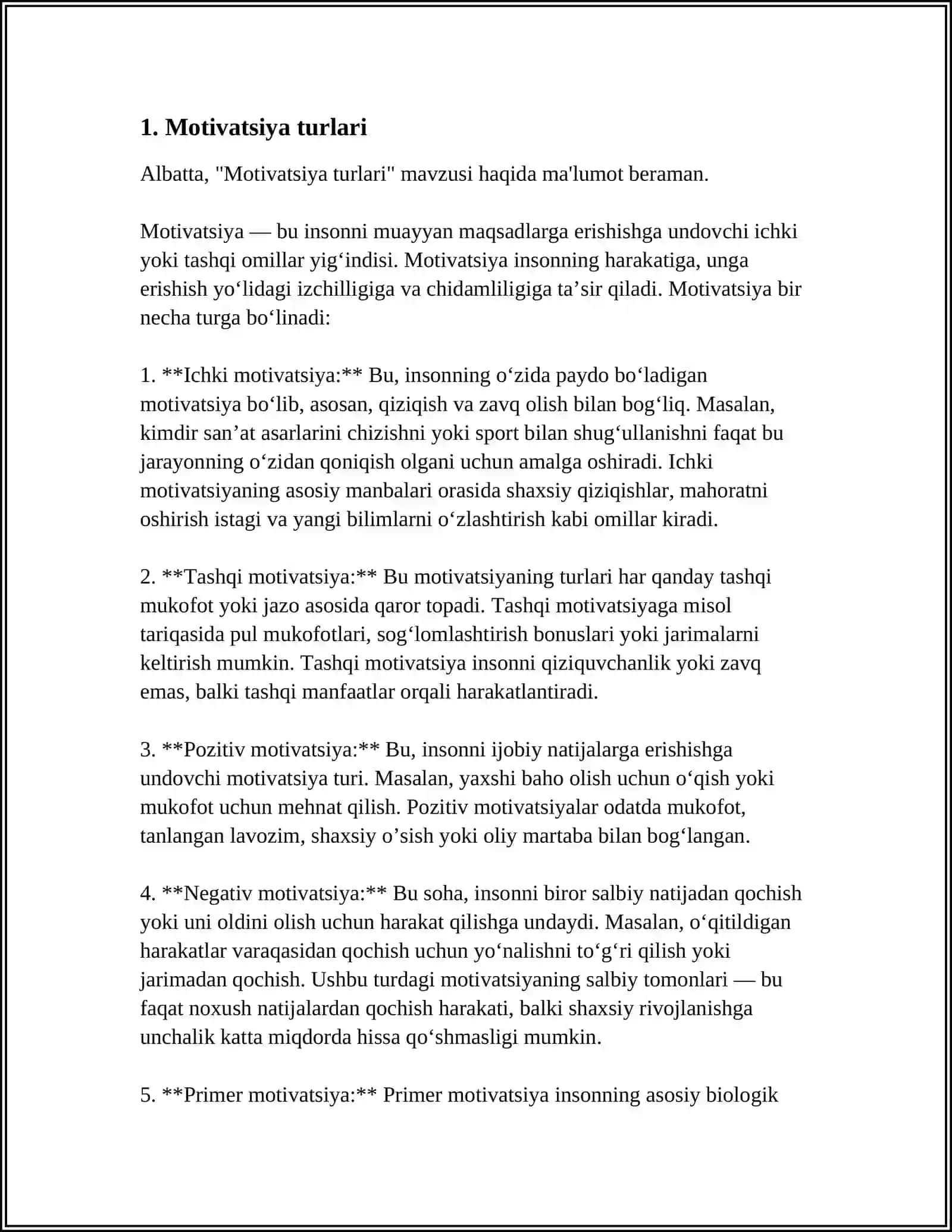 MATIVATSIYA HAQIDA UMUMIY TUSHUNCHA 3