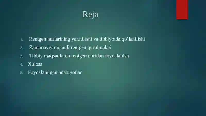 Zamonaviy raqamlar rentgen qurulmalari va ularning tibbiyotdagi o'rni 3