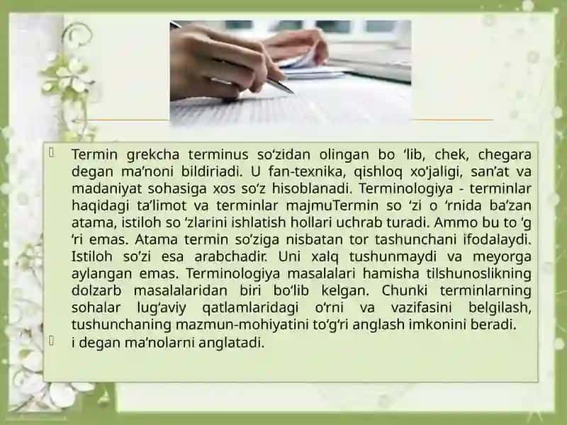 TIL VA TERMINOLOGIYA 3