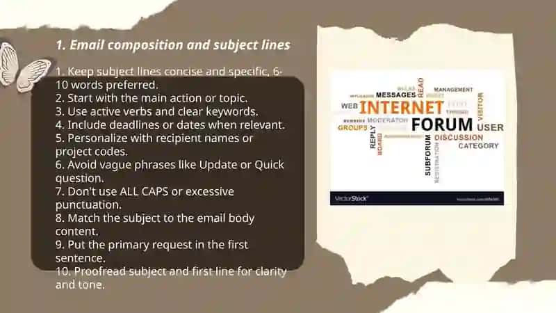 E-mail and internet forum 3