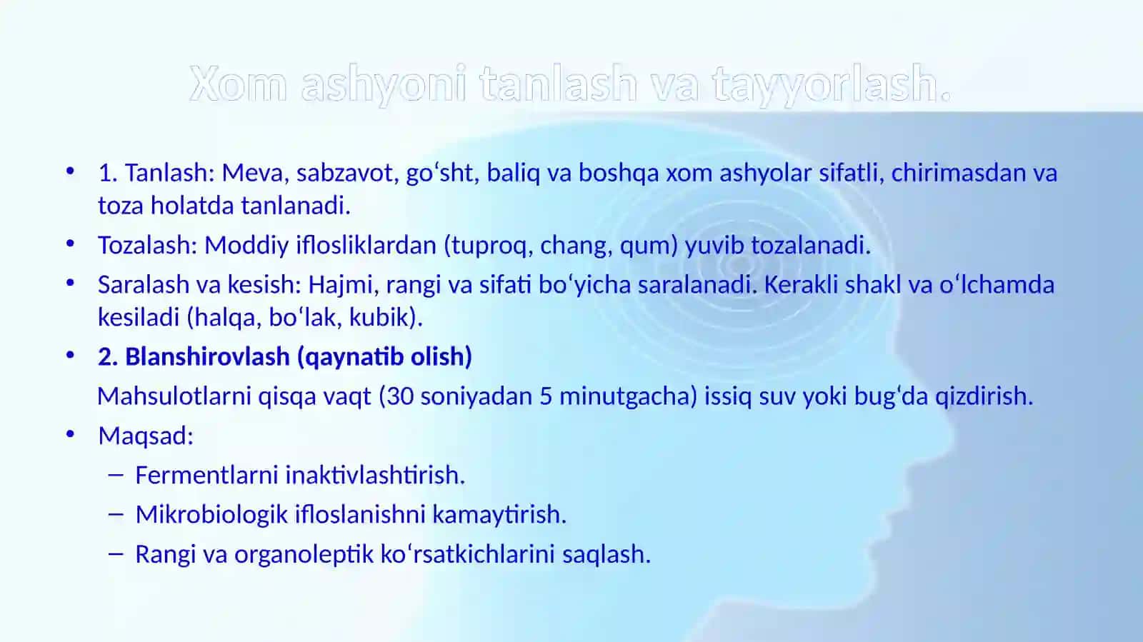 Konservalangan mahsulotlar ishlab chiqarish korxonalari qoldiq mahsulotlari utilizatsiyasi va ikkilamchi mahsulotlar olish 3