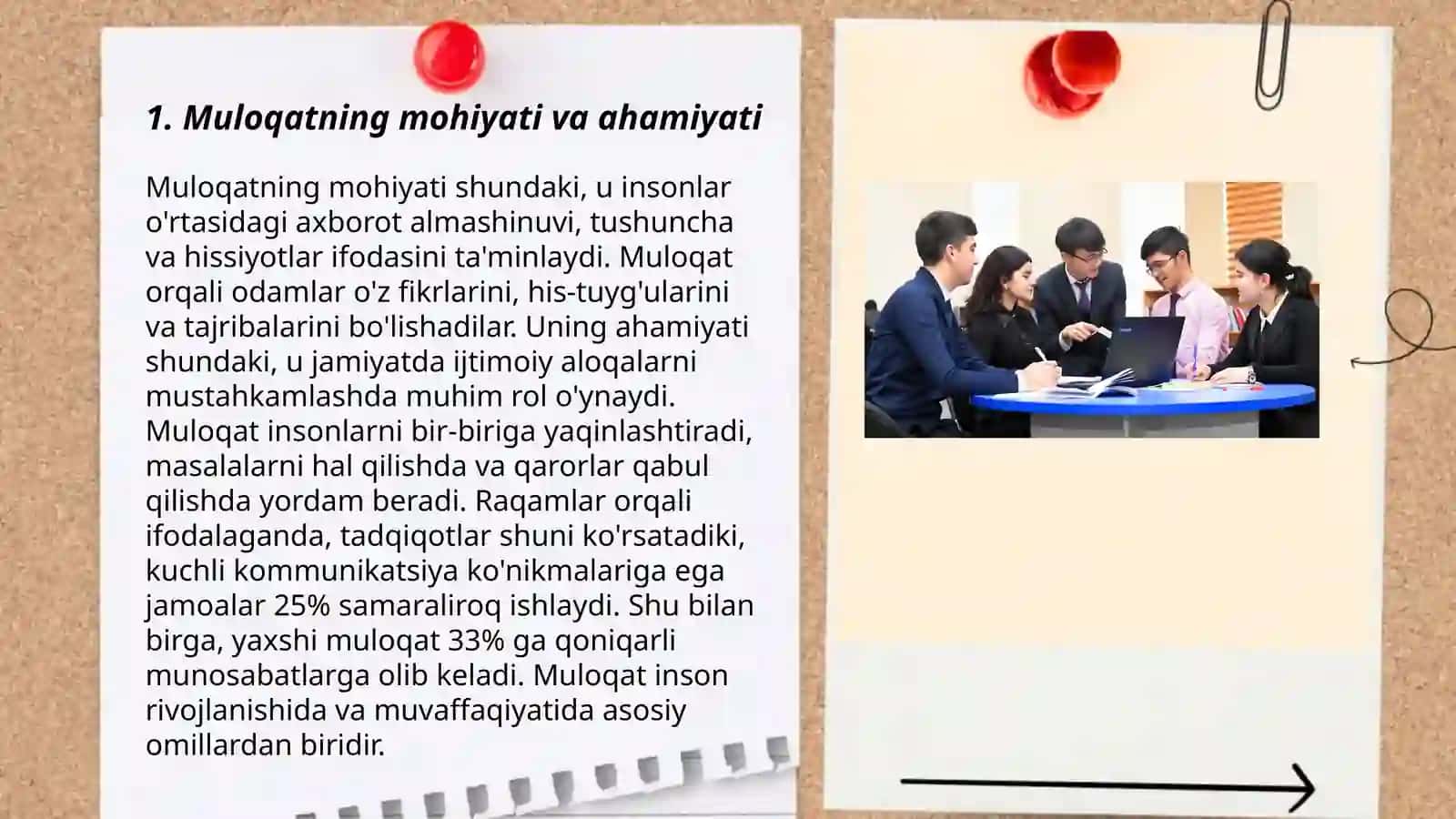 Muloqat haqida tushuncha. Pedagogik faoliyatda muloqat 3