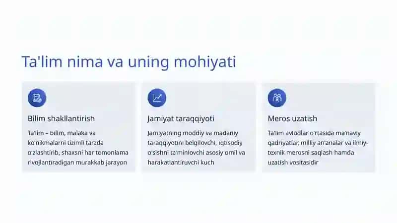 Ta'lim Tizimining Jamiyat Taraqqiyotidagi O'rni 3
