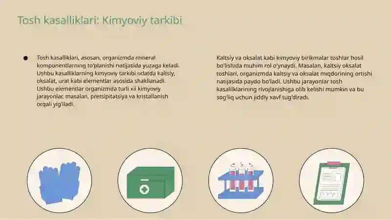 Tosh kasalliklarining kimyoviy asoslari 3