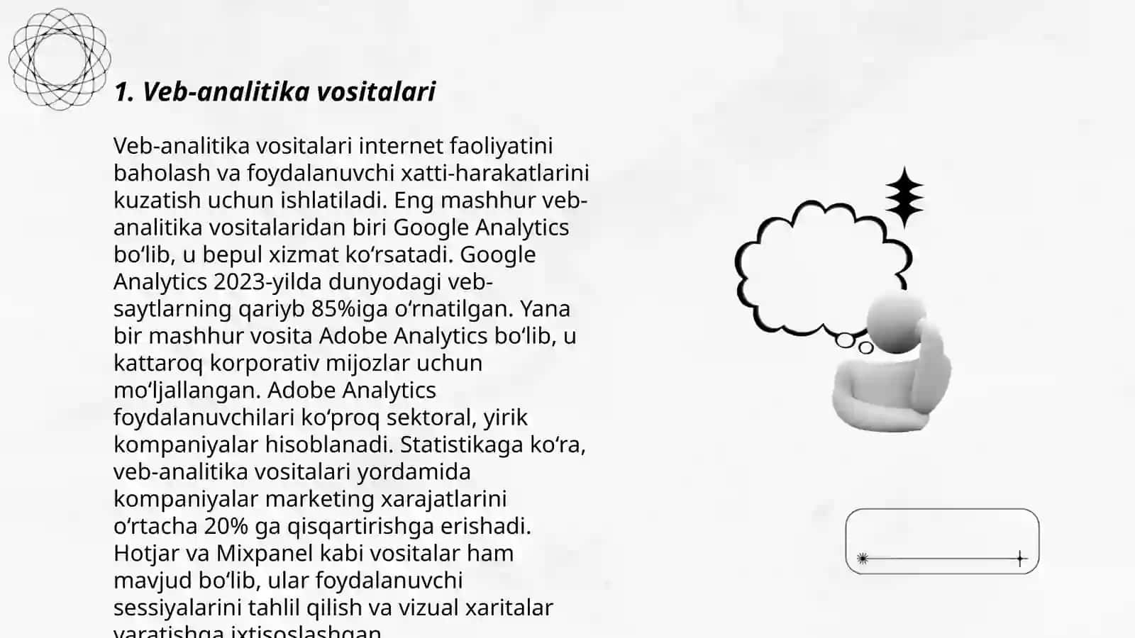 Tarmoqni tahlil qilish uchun zarur vositalar va texnikalar 3