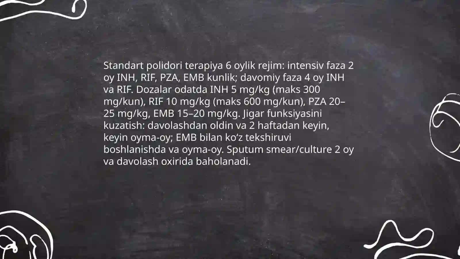 Tuberkulozning davolash usullari 3
