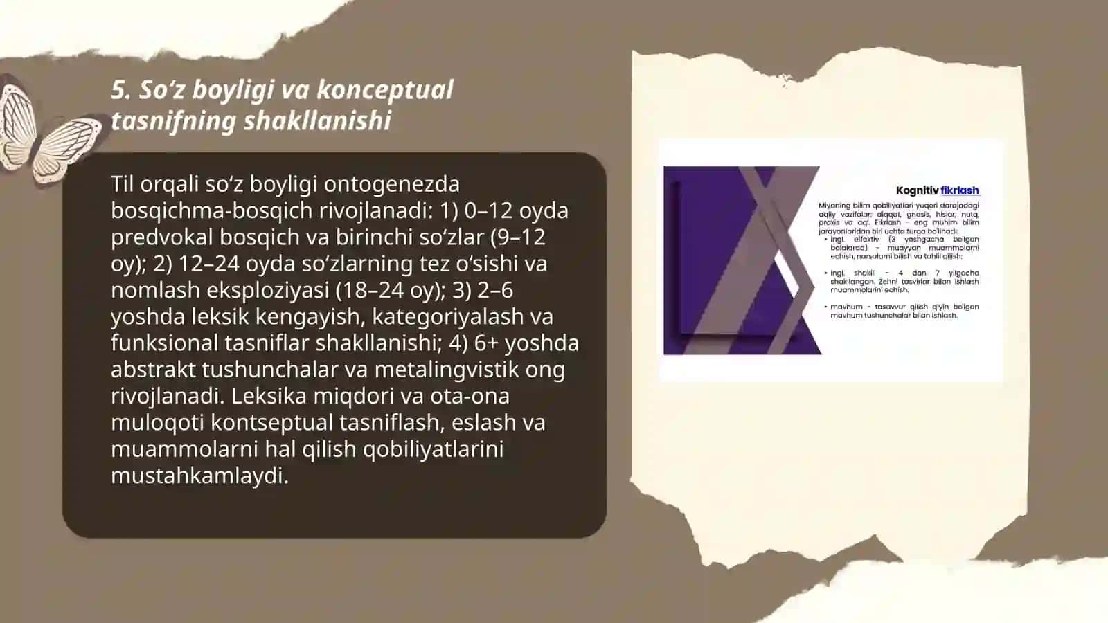 Kognitiv jarayonlarni shaklllanishi. Insonda aks ettirish darajalari 3