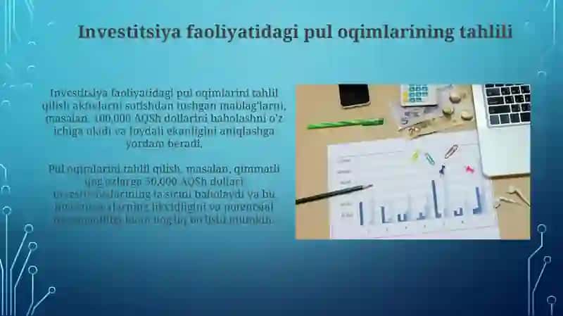 Investitsion faoliyatdagi pul oqimlari tahlili 3