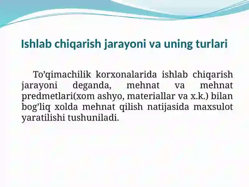 Mehnatning usul va uslublarini takomillashtirish 3