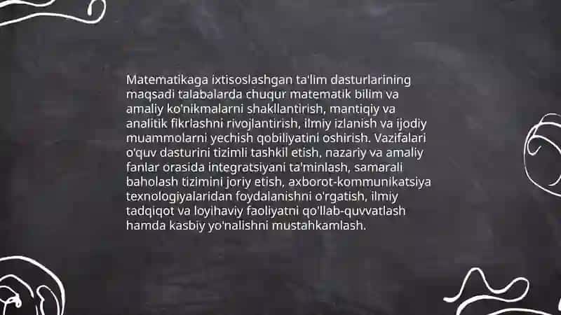 Matematikaga ixtisoslashgan dasturlar 3