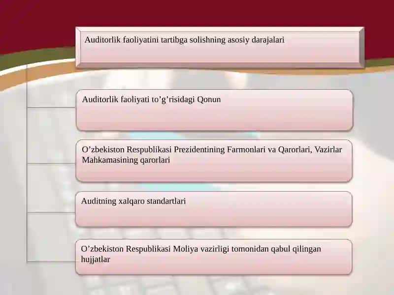 Auditorlik faoliyati to'g'risida qonun va uning amaldagi ijro si. 3