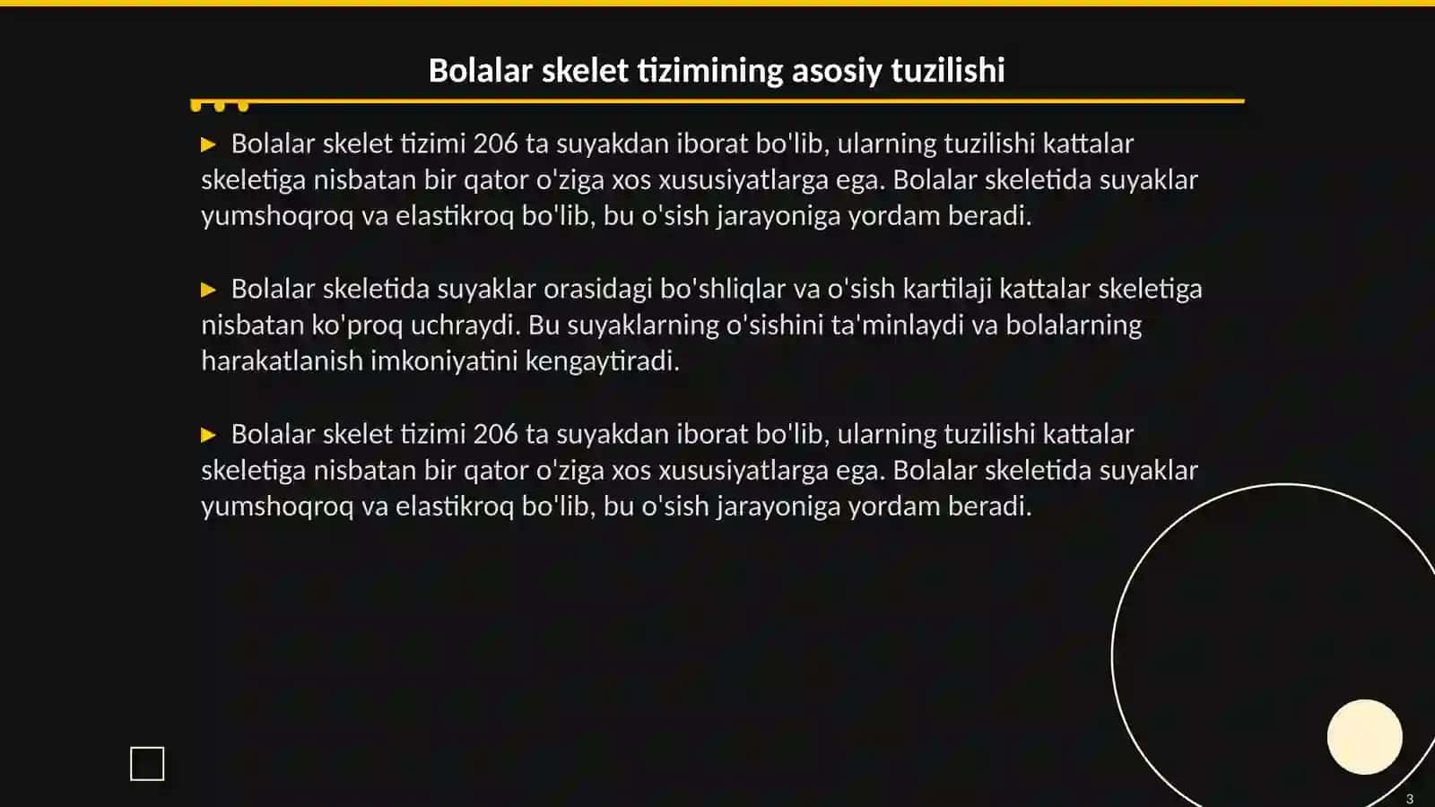 Bolalar kasalliklari propediftikasi fanidan 3