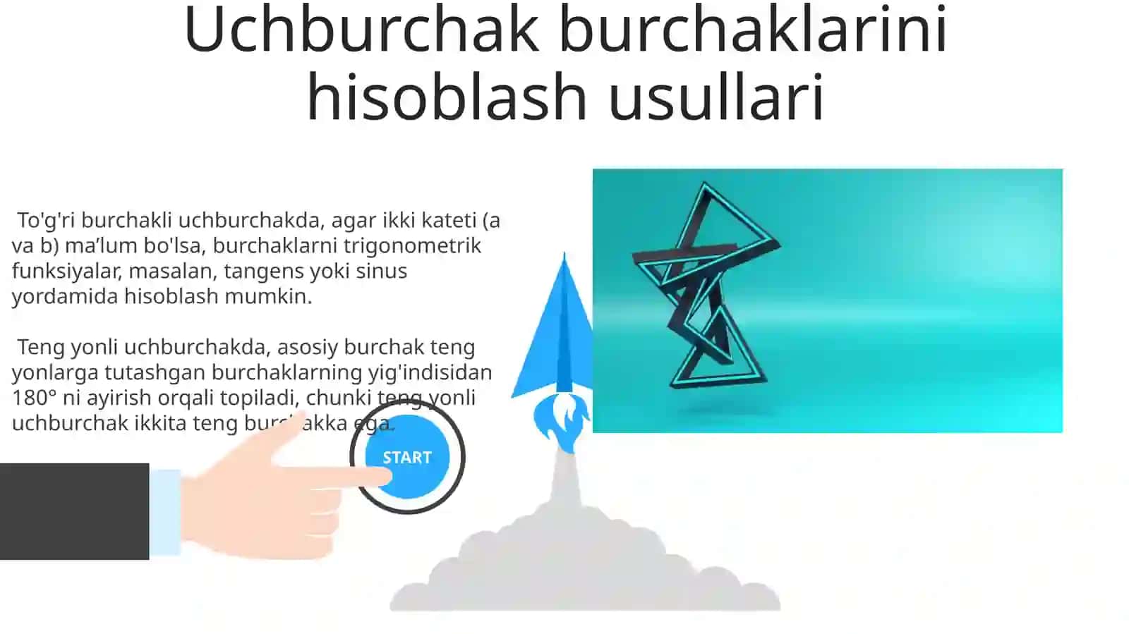 Uchburchakning burchaklari 3