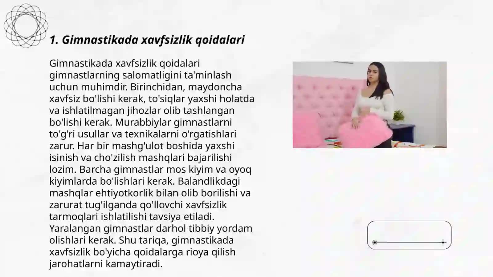 Gimnastikada xavfsizlik qoidalari 3