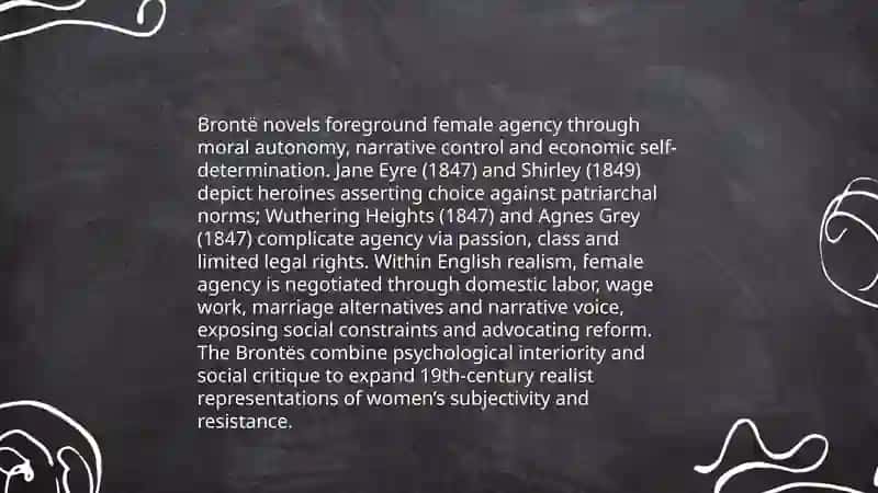 Role of woman in English realism and Bronte sisters 3