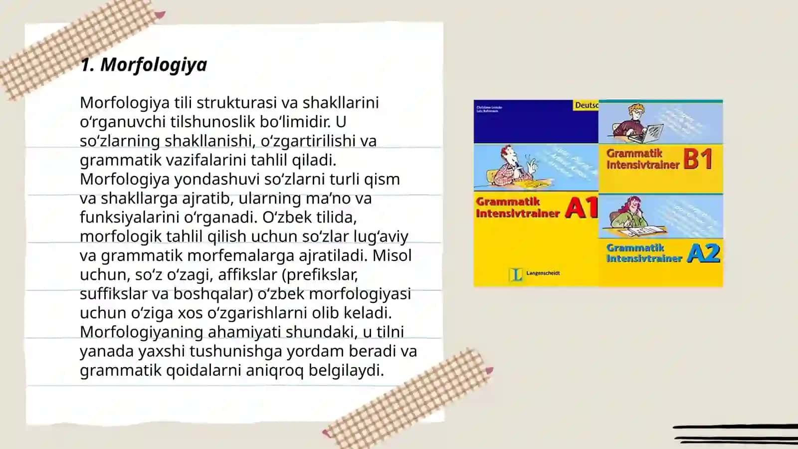 Grammatika va grammatik kategorilar 3