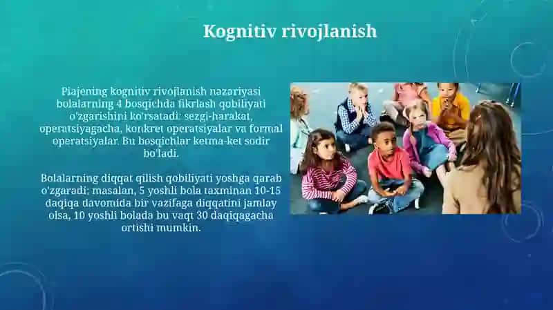 Bolalarni psixik o'ziga xos xususiyatlarini yoritib bering 3