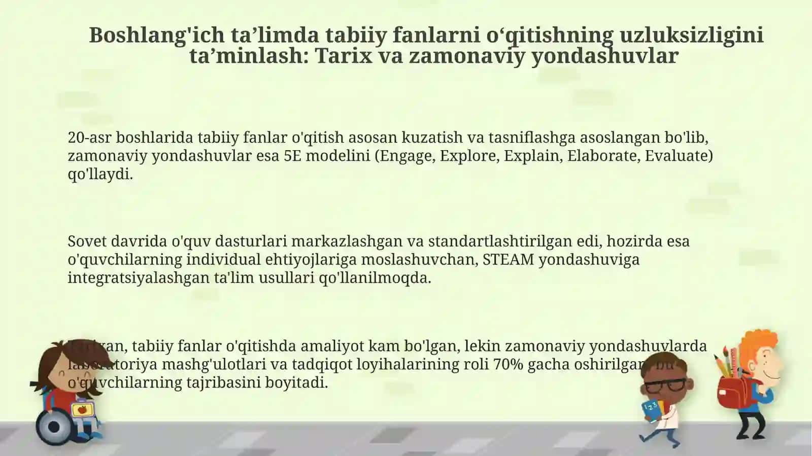 Boshlangʻich taʼlim tabiiy fanlarini oʻqitish metodlari va vositalarining uzviyligi 3