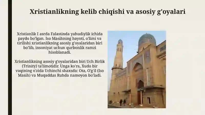 Xristian dini tarixi va asosiy g‘oyalari 3
