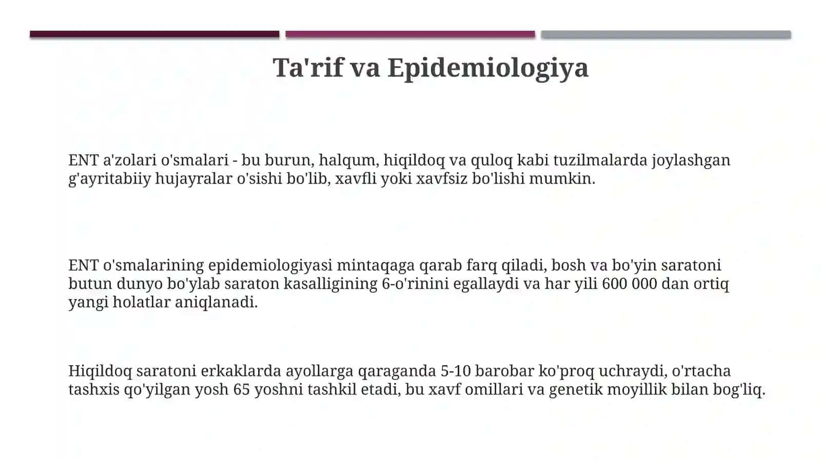 Loraʼzolarioʻsmakasalliklari 3