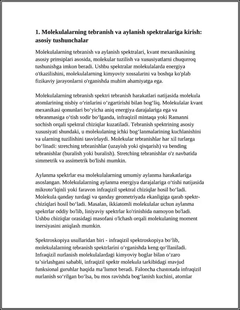 MOLEKULALARNING TEBRANISH VA AYLANISH SPEKTRLAR 3
