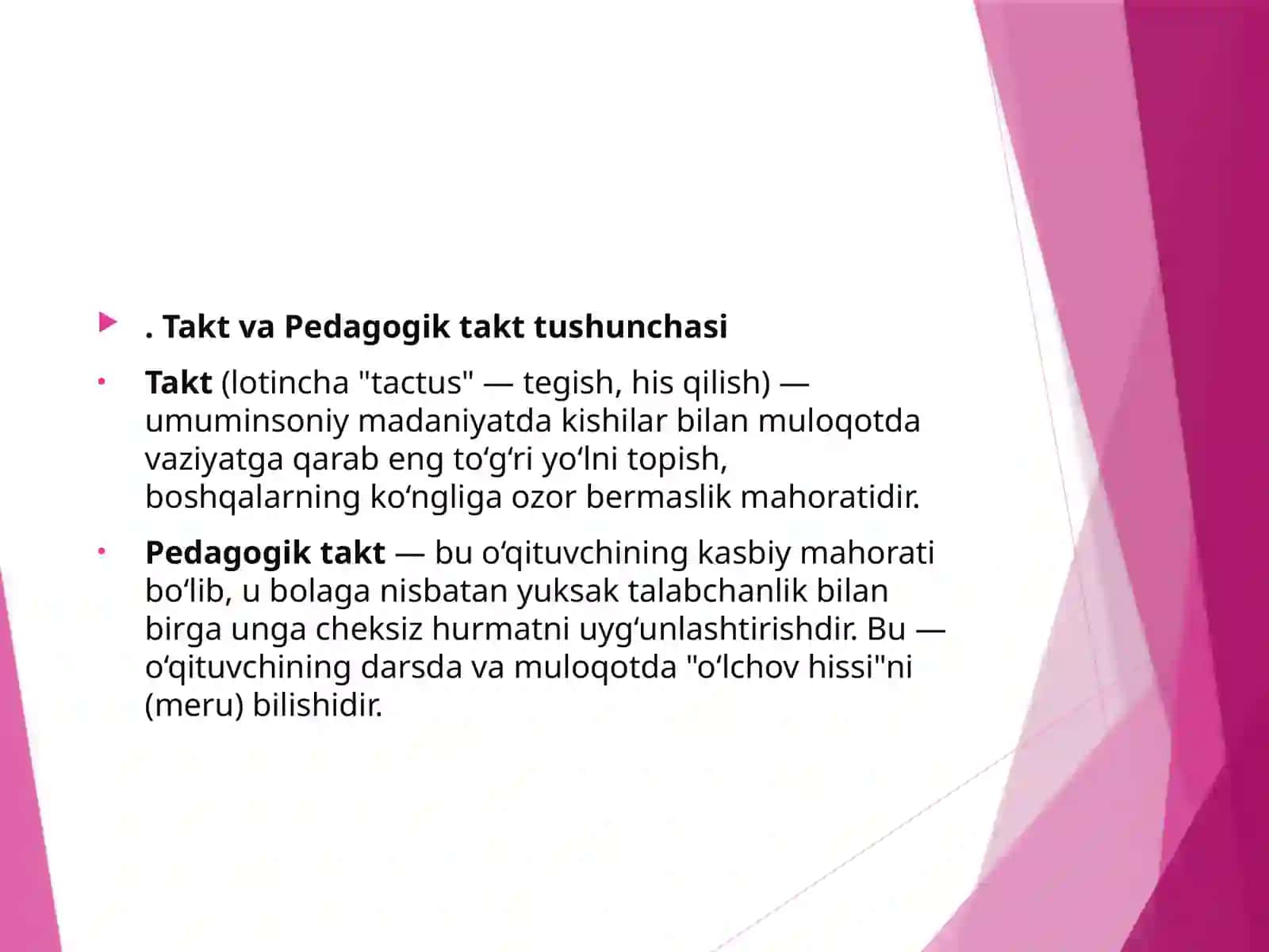 Pedagogik takt — o‘qituvchi mahoratining axloqiy o‘lchovi 3