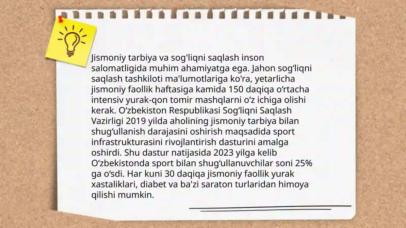 Jismoniy tarbiya va bolalar sportining gigienik mohiyati 3