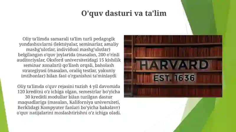 Oliy talimda o'qituvchi va talabq faoliyatini tashkil qilish 3